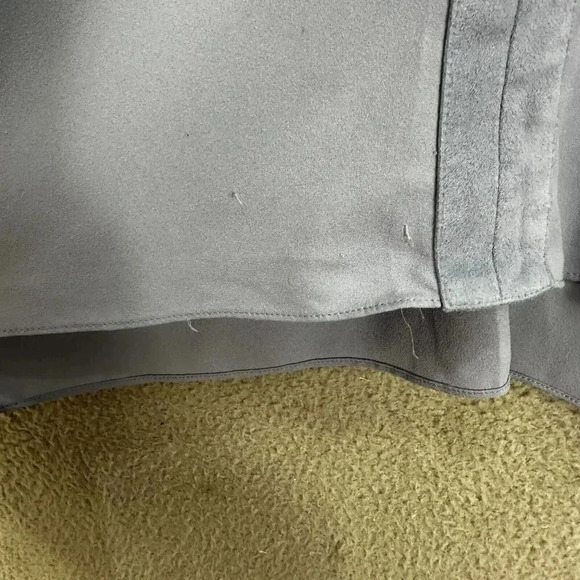 Bagatelle top womens small blue faux suede accent v neck boxy flowy casual‎ - Picture 4 of 8